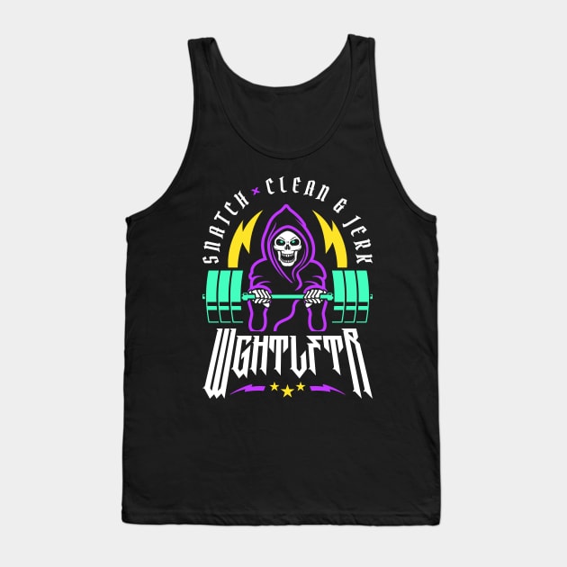 WGHTLFTR / Weightlifter - Snatch Clean and Jerk (Gym Reaper) Tank Top by brogressproject